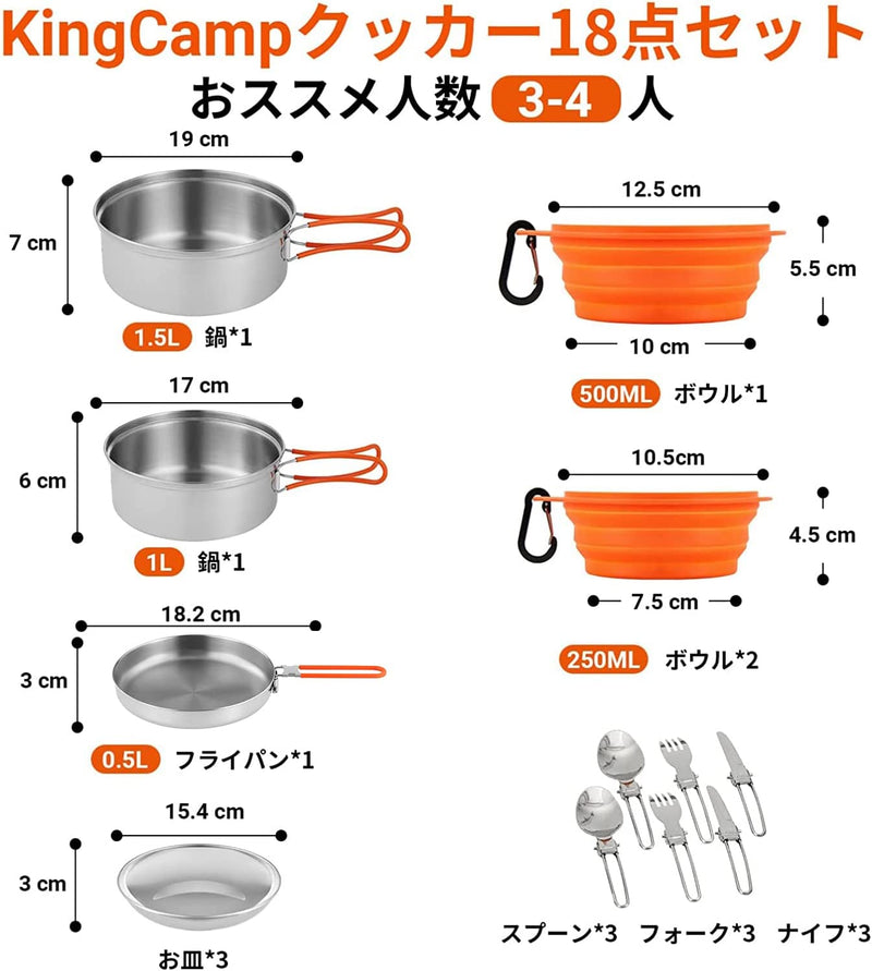 ギャラリービューアに画像をロードする, KingCamp 改良版 クッカーセット
