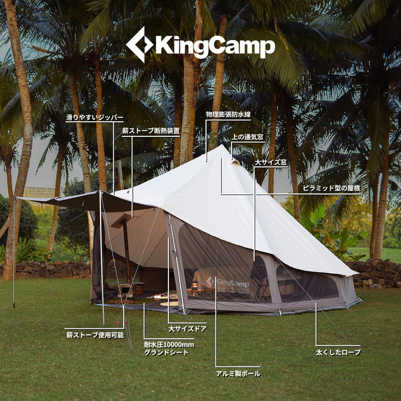 ギャラリービューアに画像をロードする, KingCamp KHAN LIGHT 400/500 キャンプテント
