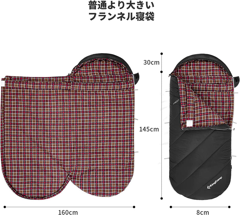 ギャラリービューアに画像をロードする, KingCamp 寝袋 封筒型 175×80cm
