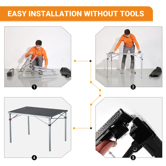KingCamp キャンプ テーブル アルミ ロールテーブル 折りたたみ
